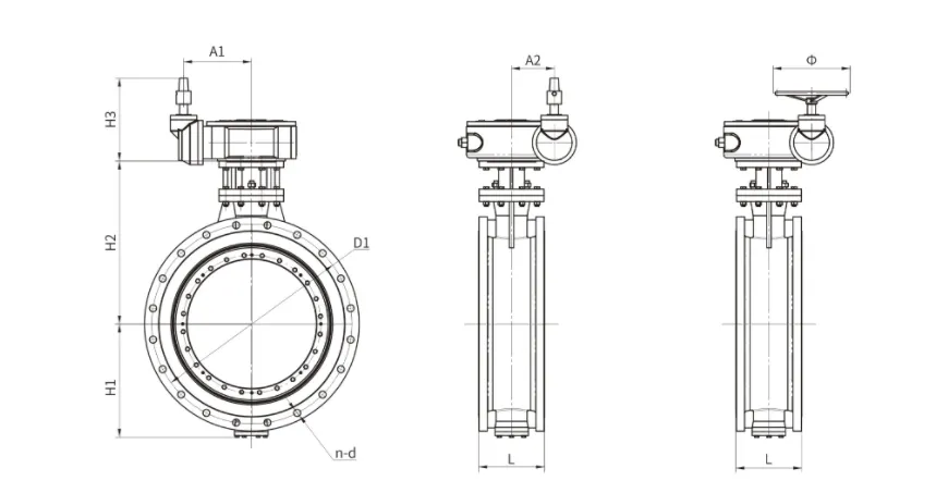 D342X/H-2.5/6/10/16 Dimensions