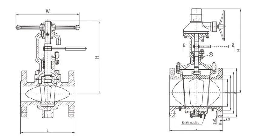 Lifting Plug Valve structure